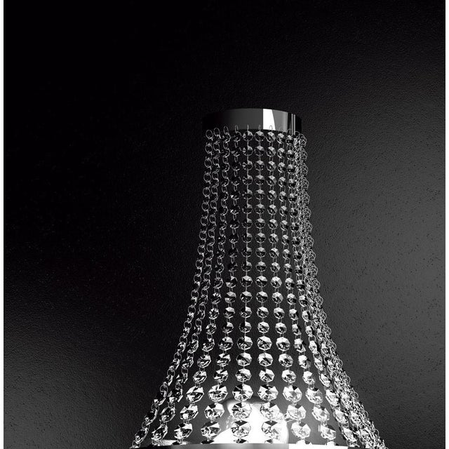 Allure Wall Sconce in Polished Chrome and Cut Glass by Aggiolight For Sale - Image 4 of 6