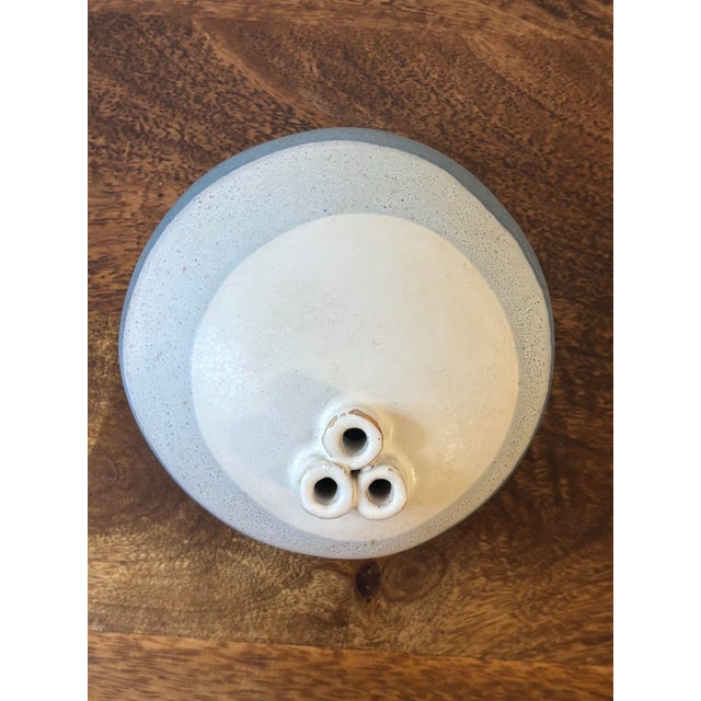 Mid 20th Century American Studio Pottery Three Stem Weed Pot by Isabel Parks For Sale - Image 4 of 6