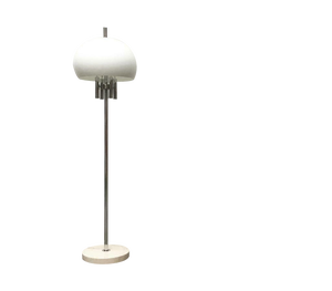 Mid-Century Italian Space Age Floor Lamp with Stone Base, 1960s