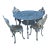 Victorian Style Garden Table and Chair Set For Sale