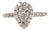 Diamond Engagement Ring 14k White Gold 0.90 TCW Certified For Sale