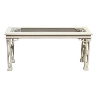 1990s Palm Beach Chinese Chippendale/Pagoda Console Table For Sale