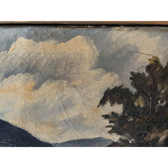 Vintage Oil on Canvas Landscape Painting From the Hudson Valley For Sale - Image 4 of 12