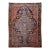 19th Century Persian Farahan Rug, Hand-Knotted Wool, Floral Medallion Design, Blue & Red, 4x6 For Sale