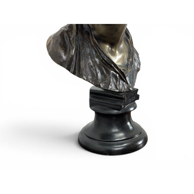 Vincenzo Gemito, Bust of Vincenzo Gemito, Late 19th Century, Bronze For Sale - Image 4 of 8