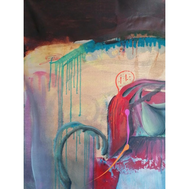 Stefano Mazzolini, Brugheria, 2022, Acrylic & Oil on Canvas For Sale - Image 11 of 13