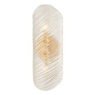 Mitzi Shelley 5.75 in. 2 Light Wall Sconce in Vintage Gold Leaf Finish For Sale