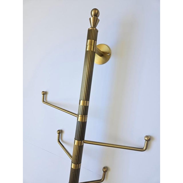Mid-Century Brass Coat Rack, Germany, 1970s For Sale - Image 4 of 14