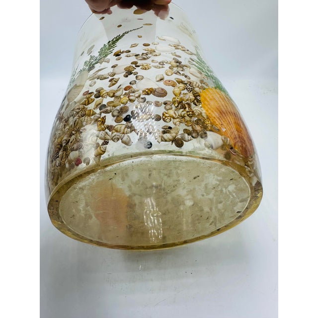 Vintage Coastal Lucite Trash Can For Sale In Charleston - Image 6 of 6