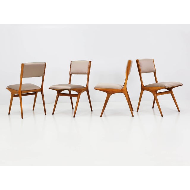 Dining Chairs by Carlo De Carli for Cassina, Italy, 1954, Set of 4 For Sale - Image 17 of 17