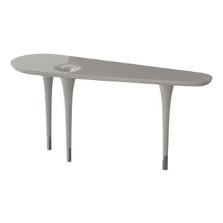 Delphine Console Table with Popular Gray Lacquer Finish by Ultramobili For Sale