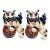 Vintage Japanese Ceramic Foo Dog Guardian Lions – Pair For Sale