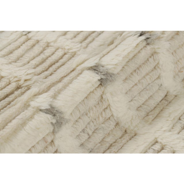 Not Yet Made - Made To Order Rug & Kilim’s Modern Rug with White Cream Grid Geometric Patterns - 12x16 For Sale - Image 5 of 6