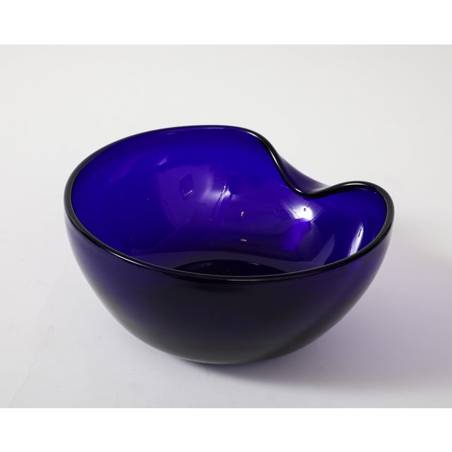 Elsa Peretti For Tiffany & Co Venetian Blown Glass Blue Cobalt Collection - 5 Pieces For Sale - Image 10 of 12