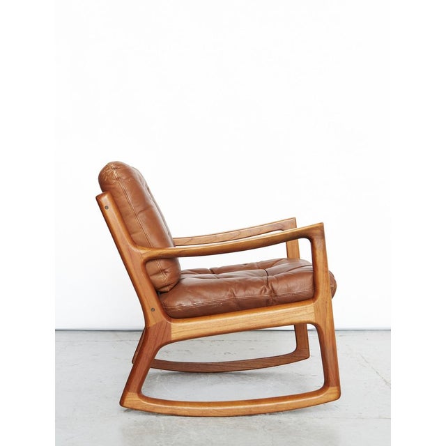 1960s Mid-Century Modern Senator Rocking Chair by Ole Wanscher for Cado, 1960s For Sale - Image 5 of 18