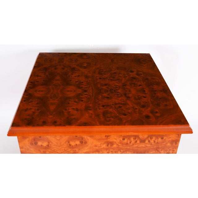 2000 - 2009 Burr Elm Four Drawer Cigar Humidor Cabinet, 1900s For Sale - Image 5 of 18