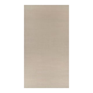 Rug & Kilim’s Oversized Contemporary Textural Solid Rug in Cream and White Tones - 13x24 For Sale