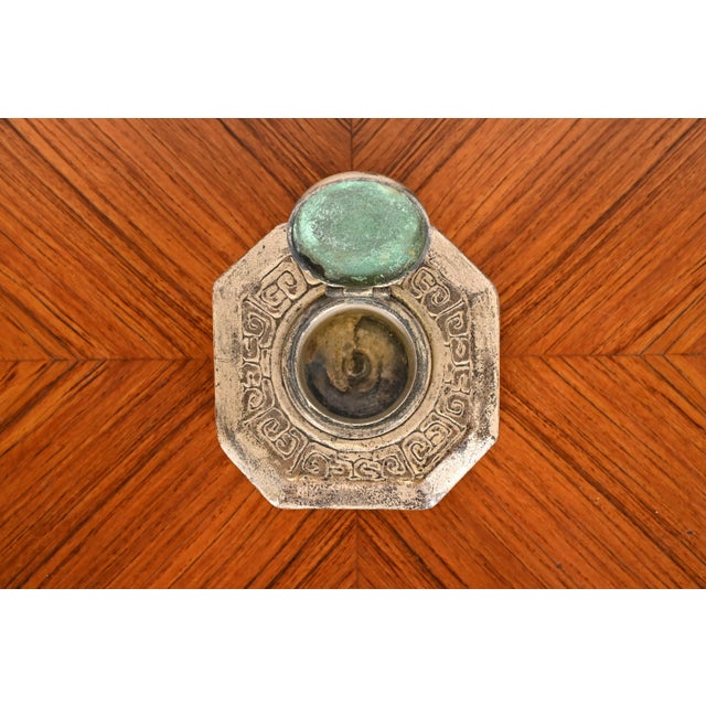 Tiffany Studios New York "Zodiac" Bronze Inkwell For Sale - Image 9 of 13