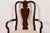 Wood Ethan Allen Queen Anne Solid Mahogany Dining Chairs, Set of Six For Sale - Image 7 of 12