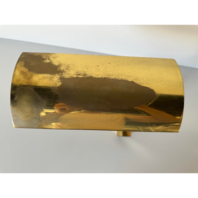 1970s Mid Century Modern Brass Swivel Articulating Desk Lamp/Sold For Sale - Image 5 of 12