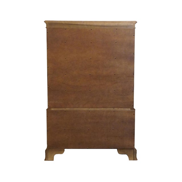 Century Furniture Solid Mahogany Traditional Style 42" Chest on Chest For Sale - Image 11 of 12