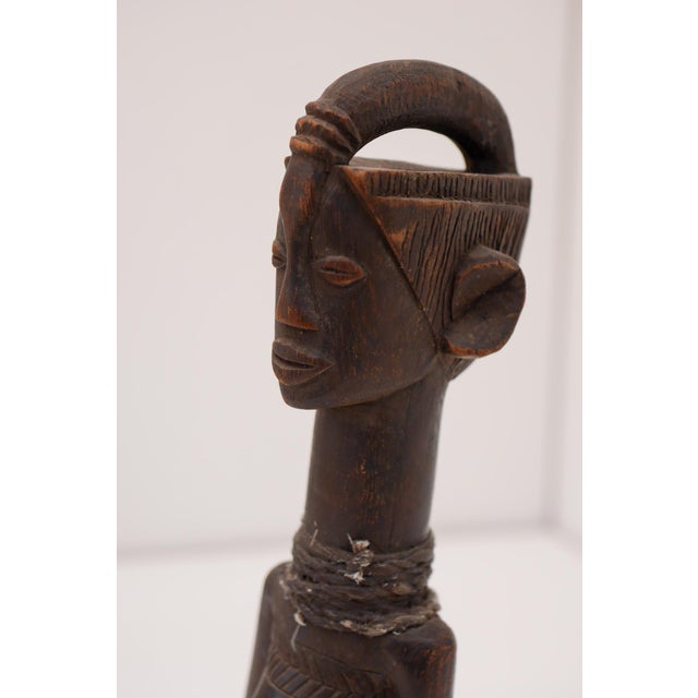 Mid-Century Modern Mid-20th Century Traditional African Hardwood Tribal Nude Female Statues, 1920s, Set of 2 For Sale - Image 3 of 18
