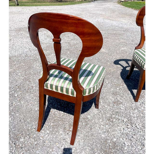 John Widdicomb Late 20th Century Art Deco-Style Dining Side Chairs For Sale - Image 4 of 7