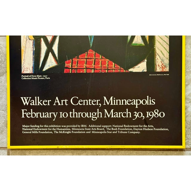 Pablo Picasso (1881-1973) Exhibit Poster, Musée Picasso-Walker Art Center For Sale In New York - Image 6 of 8
