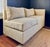 Petite Even Arm Occasional Sofa With Ottoman For Sale - Image 4 of 12