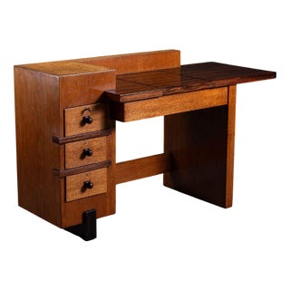 The Hague School Desk by Architect Hendrik Wouda For Sale