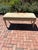 Rectangular Vintage Bench With Tapestry Top For Sale - Image 12 of 12