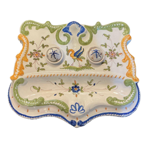 Rouen France Inkwell Desk Set