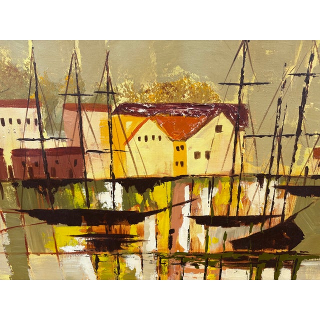 Mid 20th Century Oil on Canvas Signed Lee Reynolds For Sale - Image 6 of 9