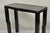 Chinese Ming James Mont Style Black Lacquer Sofa Hall Console Tables - Pair For Sale - Image 4 of 11