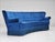 Danish 3-Seater Curved Sofa in Blue Furniture Velour & Beech Wood Legs, 1960s For Sale - Image 17 of 17