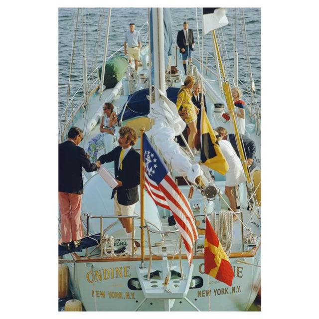 Slim Aarons, Party in Bermuda, 1970s, Estate Stamped Photographic Print For Sale