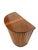 Brown Vintage Mid-Century Modern Slatted Wood Hamper, Slatted Laundry Basket For Sale - Image 8 of 14