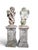 19th Century Italian Terracotta Cherub Sculptures on Pedestals, 1890, Set of 2 For Sale - Image 6 of 11