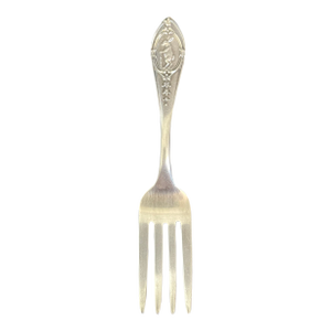 Weidlich Silver Sterling Baby Fork - Rabbit With Cane