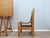 Trestle Beech Writing Desk with Leather Chairs, Italy, 1970s, Set of 3 For Sale - Image 4 of 17