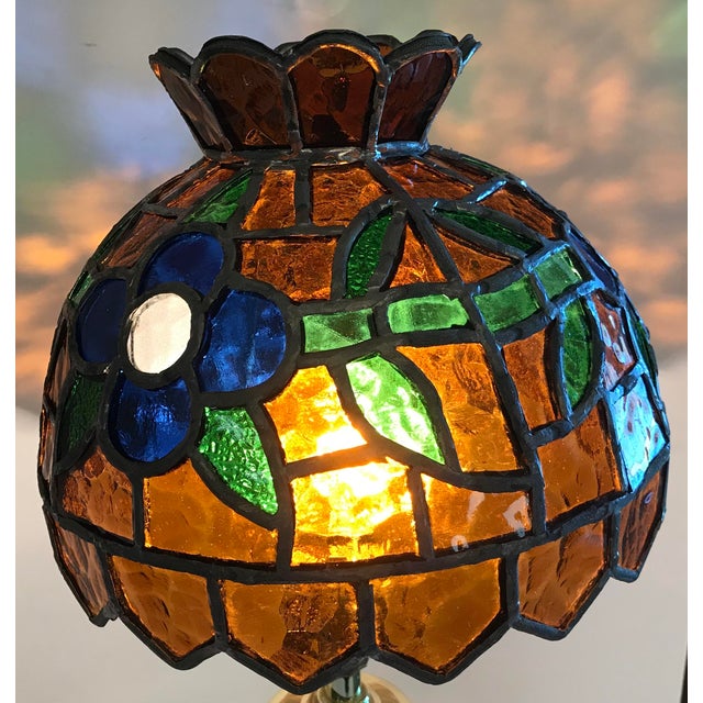 Vintage Stained Glass Lamp Shade Chairish