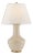 Chapman & Myers by Visual Comfort Signature Lambay Table Lamp in Coconut with Linen Shade For Sale