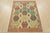 Tribal Kilim Rug 4’2” X 5’6” Multicolor Wool Tribal Handwoven Oriental Carpet For Sale - Image 3 of 12