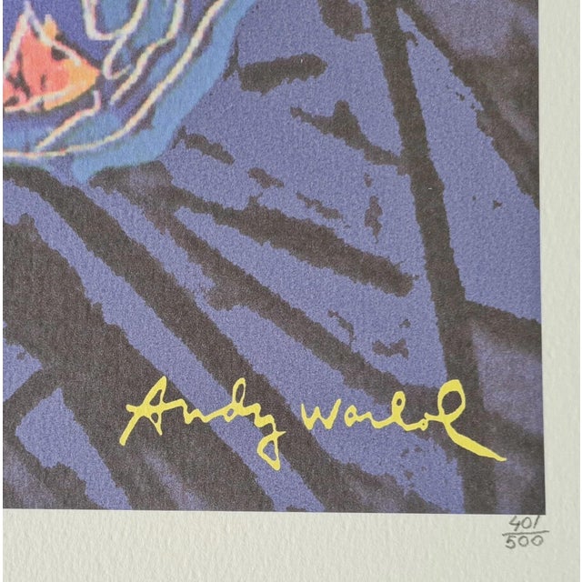 Purple After Andy Warhol,Farfalla , 1980s, Lithograph For Sale - Image 8 of 11