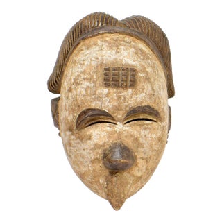 Early 20th Century Igbo Beaked Wood Mask Nigeria For Sale