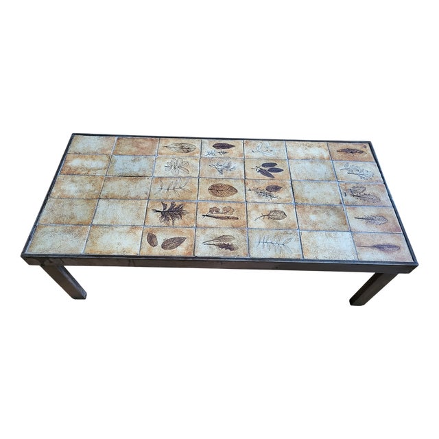 Coffee Table in Ceramic Stoneware by Roger Capron, France, 1970 For Sale