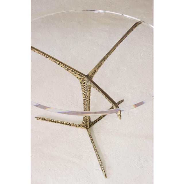 Metal Alentejo Medium Coffee Table with Acrylic Top from Insidherland For Sale - Image 7 of 11