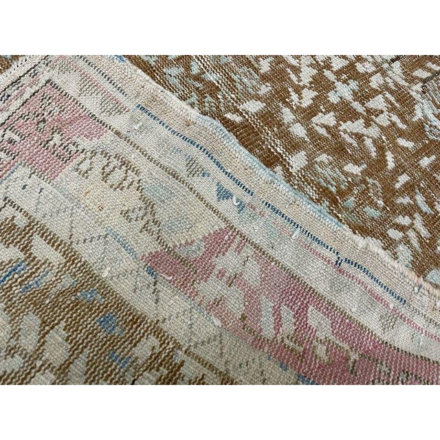1940s 1940s Handmade Antique Turkish Kayseri Runner. 3'7" X 8'5" For Sale - Image 5 of 6