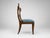 Italian Italian Handmade Dining Side Chair in Kravet Blue Upholstery For Sale - Image 3 of 3