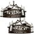 Pair Antique Country French Wrought Iron Chandeliers For Sale - Image 13 of 13